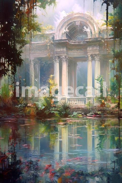 A069 Fantasy Palace Painting Backdrops   Set 2 (3)
