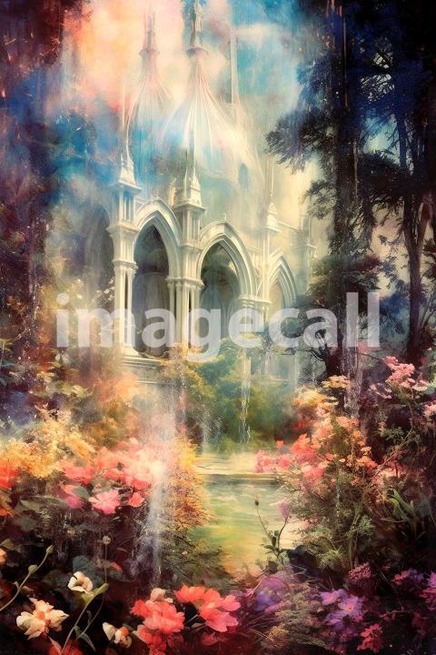 A069 Fantasy Palace Painting Backdrops   Set 2 (2)