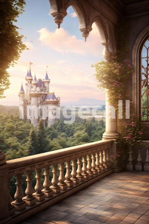 A118 Fantasy Castle Porch (2)