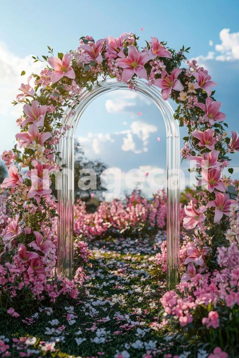 4457 Floral Arch