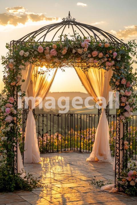 3863 Floral Arch