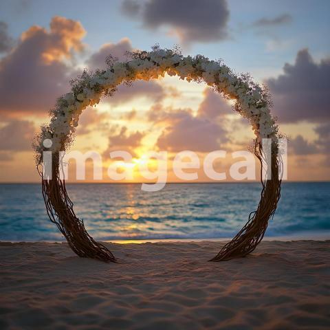 Clips12345 Sunset Beach Bliss A serene beachfront wedding scene b060e19c 0724 42dc 9961 71b59a2529c5 part2