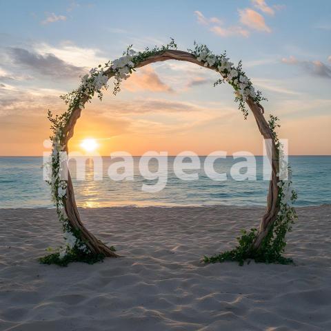 Clips12345 Sunset Beach Bliss A serene beachfront wedding scene 8164f5e0 d6b4 43e8 ab8b de9dcdf0cd89 part3