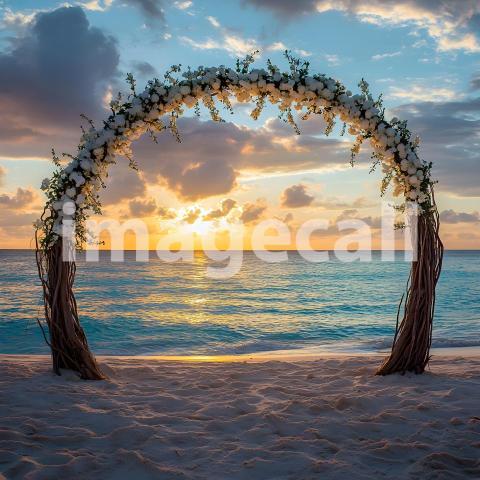 Clips12345 Sunset Beach Bliss A serene beachfront wedding scene 21c724c0 38b0 4345 a527 330e6aab51f1 part2