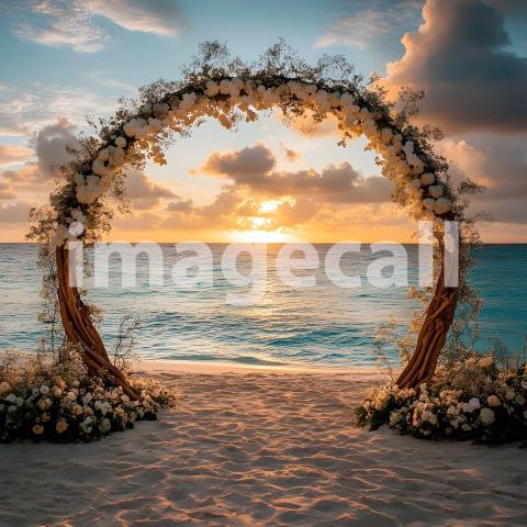 Clips12345 Sunset Beach Bliss A serene beachfront wedding scene 21c724c0 38b0 4345 a527 330e6aab51f1 part1