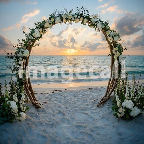 Clips12345 Sunset Beach Bliss A serene beachfront wedding scene 8164f5e0 d6b4 43e8 ab8b de9dcdf0cd89 part4