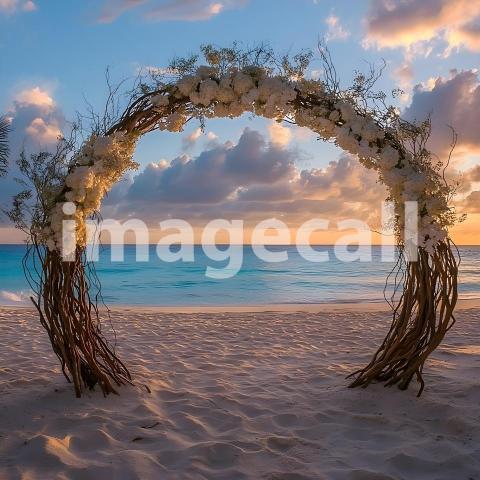 Clips12345 Sunset Beach Bliss A serene beachfront wedding scene 21c724c0 38b0 4345 a527 330e6aab51f1 part3
