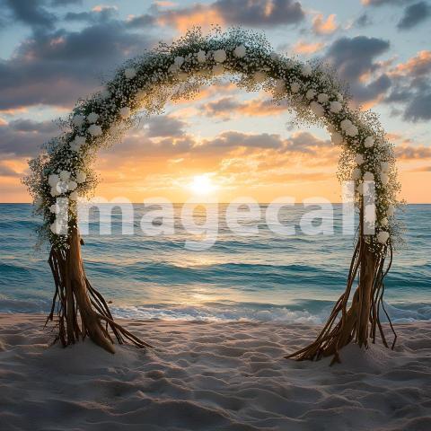 Clips12345 Sunset Beach Bliss A serene beachfront wedding scene fef95100 c217 4a35 a7c5 e7ebf2ca6d1f part3