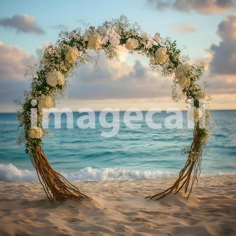 Clips12345 Sunset Beach Bliss A serene beachfront wedding scene fef95100 c217 4a35 a7c5 e7ebf2ca6d1f part4