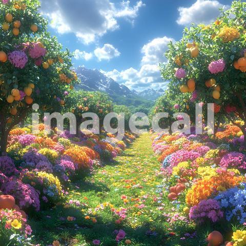 U3644368625 Sunny Orchard A delightful backdrop featuring a s 1e87f82e 266a 4ccb 94c6 669ee6c806eb 1