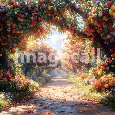 U3644368625 Sunny Orchard A delightful backdrop featuring a s 1e87f82e 266a 4ccb 94c6 669ee6c806eb 2