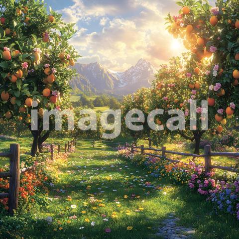 U3644368625 Sunny Orchard A delightful backdrop featuring a s 64d05428 75e1 405a a3c7 cab63bd5858a 0