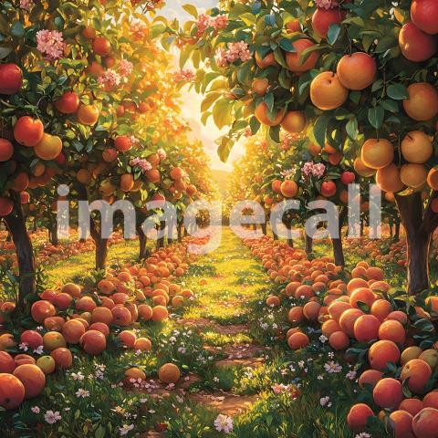 U3644368625 Sunny Orchard A delightful backdrop featuring a s 05018418 8593 408f 8f42 c9def9d2d8b3 0