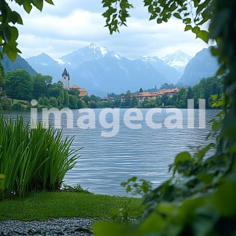 U3644368625 Serene Lake View A backdrop featuring a calm lake bd8159bf ed77 4f0e be8a f9045bdc2383 2