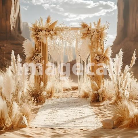 Clips12345 Boho Desert Chic A bohemian desert wedding scene a m 079851ff 6b49 49c0 ae29 3a316010feed part1