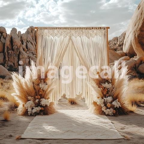 Clips12345 Boho Desert Chic A bohemian desert wedding scene a m b2776447 5f4d 4297 88bb 41c31a74a38b part1