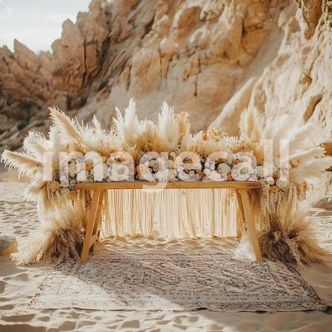 Clips12345 Boho Desert Chic A bohemian desert wedding scene a m b2776447 5f4d 4297 88bb 41c31a74a38b part4