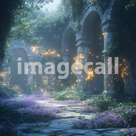 Clips12345 Fairy Tale Ruins Ancient ruins overgrown with glowin 64bb3ded 802e 4ce7 8f15 9d90f22582af part2