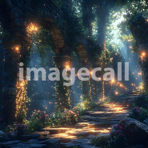 Clips12345 Fairy Tale Ruins Ancient ruins overgrown with glowin 03ea506d fd34 4b19 ae45 074083ce3bf2 part4