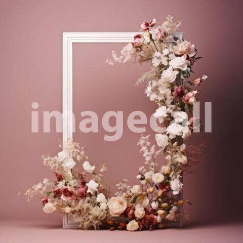 A132 Neutral Floral Frames (6)