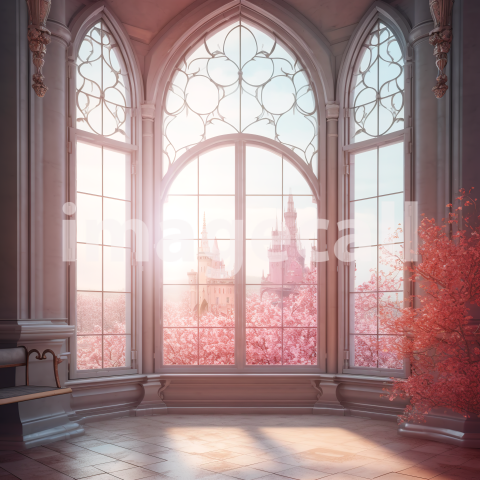 A056 Fantasy Pink Fairytale Windows (4)