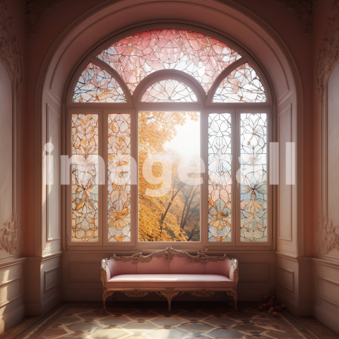 A056 Fantasy Pink Fairytale Windows (12)