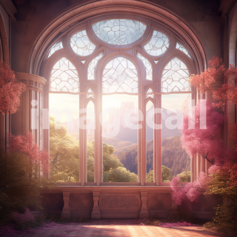 A056 Fantasy Pink Fairytale Windows (11)