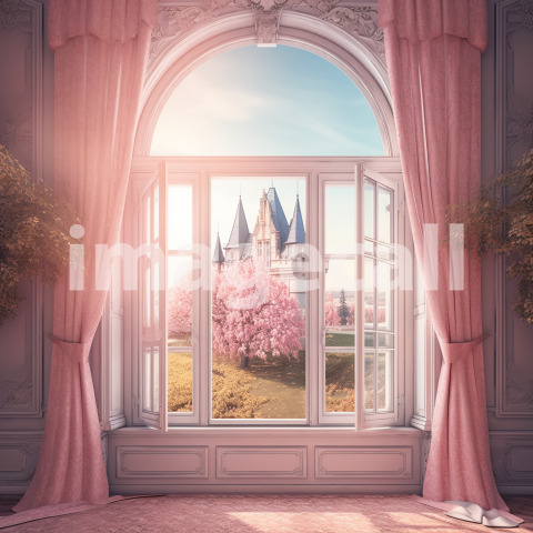 A056 Fantasy Pink Fairytale Windows (15)