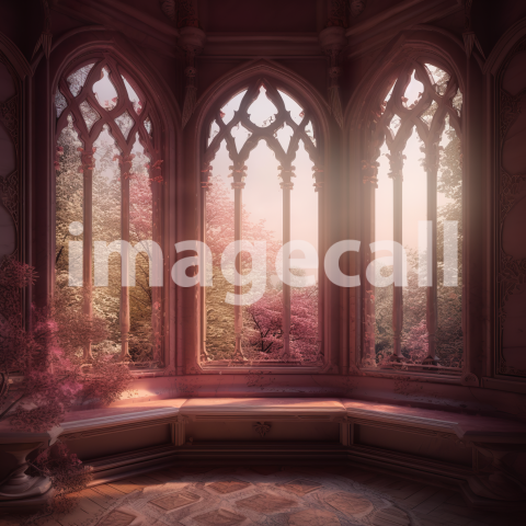 A056 Fantasy Pink Fairytale Windows (14)
