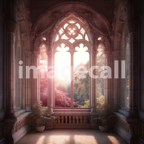 A056 Fantasy Pink Fairytale Windows (8)