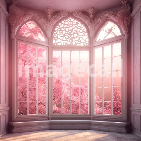 A056 Fantasy Pink Fairytale Windows (17)