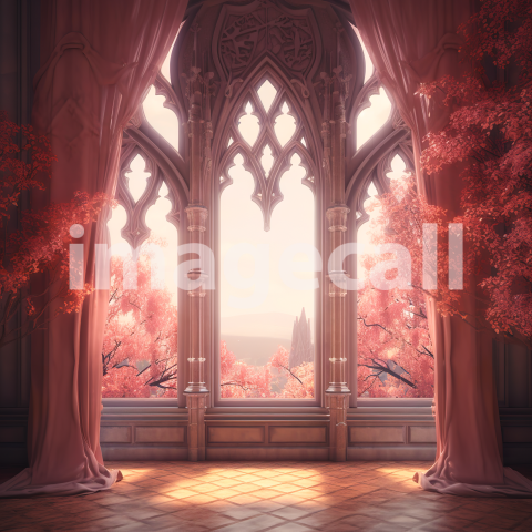 A056 Fantasy Pink Fairytale Windows (9)