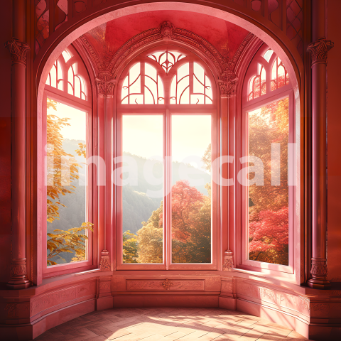 A056 Fantasy Pink Fairytale Windows (19)
