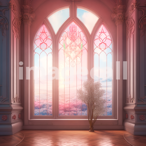 A056 Fantasy Pink Fairytale Windows (20)