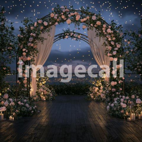 1728 Floral Arch