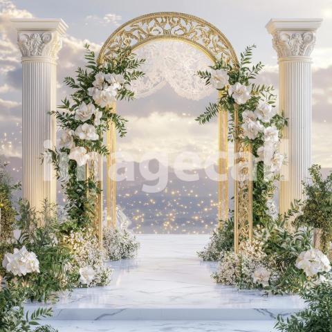 1776 Floral Arch