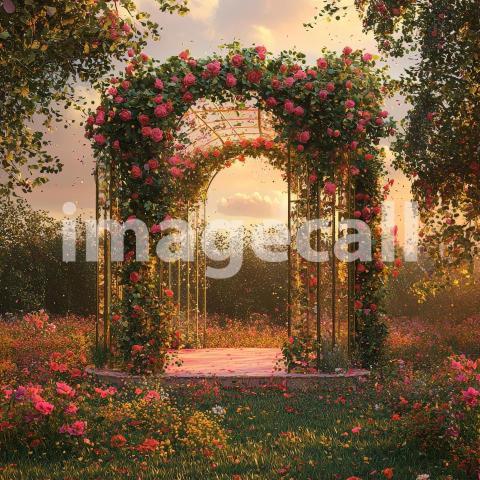 1014 Floral Arch