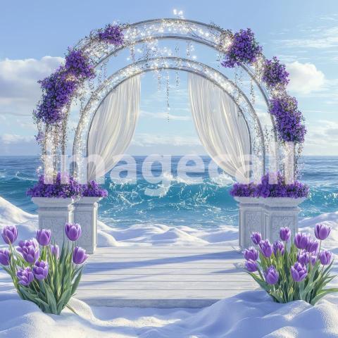 1027 Floral Arch