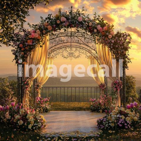 1037 Floral Arch