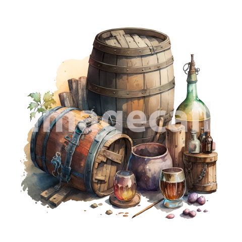 Barrel and props (8)