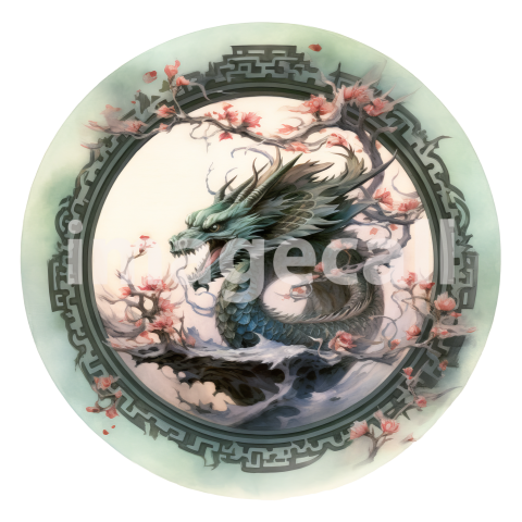 Oriental Floral Dragons (1)