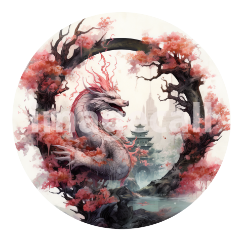 Oriental Floral Dragons (12)