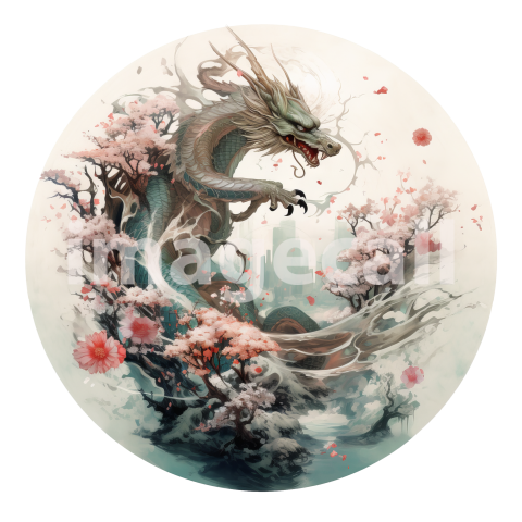 Oriental Floral Dragons (13)