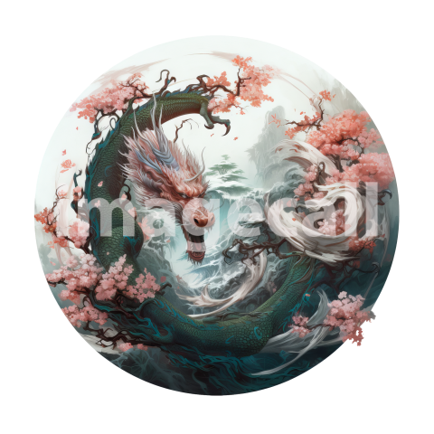 Oriental Floral Dragons (15)