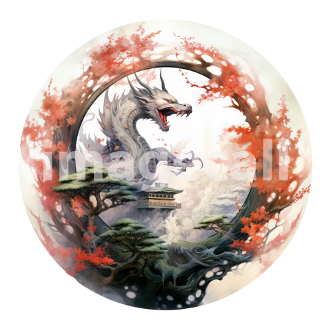 Oriental Floral Dragons (16)