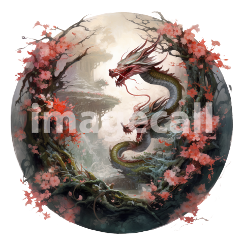 Oriental Floral Dragons (20)