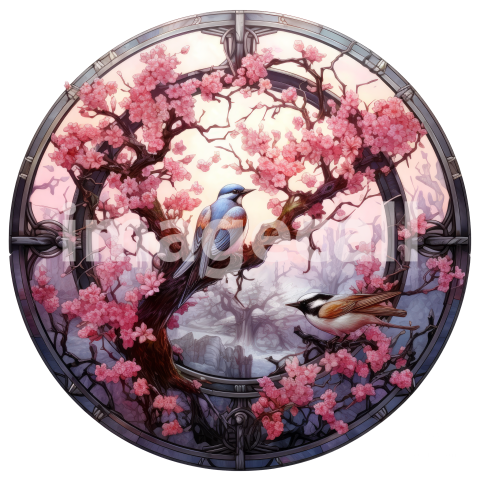 JustPictureThis centric circle with white border Stained Glass  13f4ec38 7e8d 4030 9761 975a619ced64 topaz enhance copy