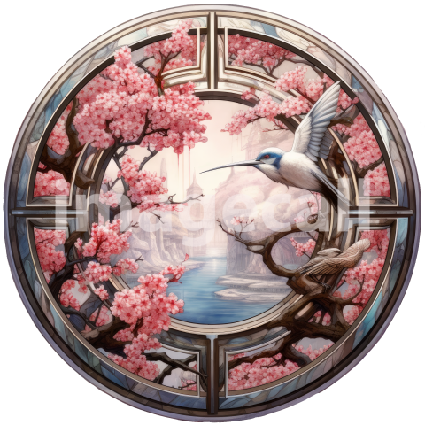 JustPictureThis centric circle with white border Stained Glass  0ef9a7d7 4ea5 400d a82e c48847513c78 topaz enhance copy