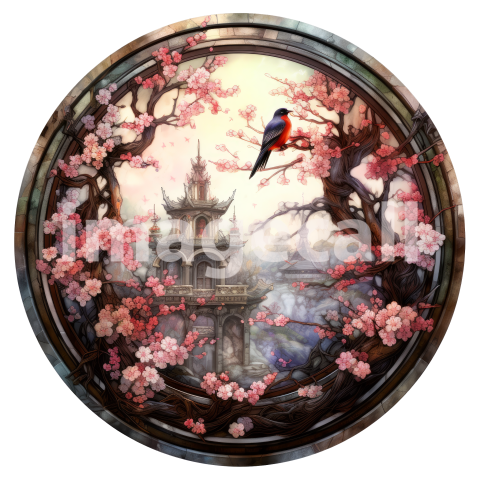 JustPictureThis centric circle with white border Stained Glass  ecf67b62 1d3e 4975 b131 a9e96bf0efbd topaz enhance copy