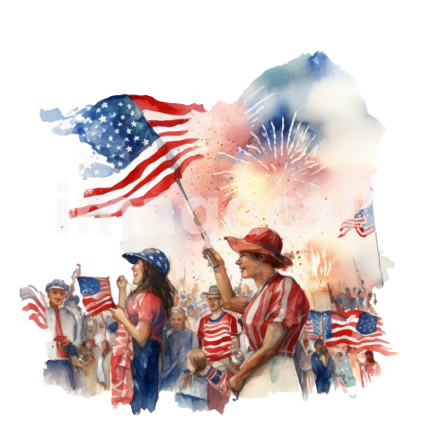 Clipart watercolor 4th july (2)300dpi